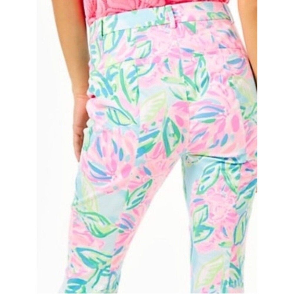 Lilly Pulitzer Kelly High Rise Skinny Ankle Pants Women's Size 2 Totally Blossom - Picture 2 of 11